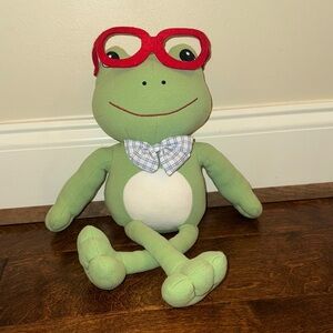 TBBC Green Frog Plush with Red Glasses Smart E. McFly